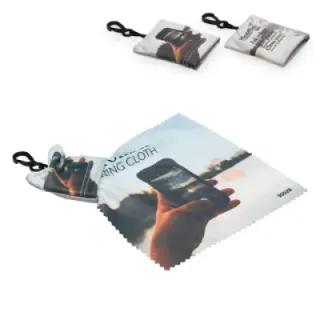 Keychain with microfiber cloth anti-bacterial - LT95028 (gadzety reklamowe)